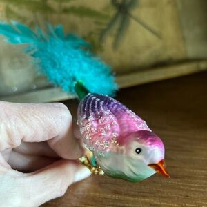 Pastel Songbird-Happiness & Joy - Old World Christmas New from Bride’s Tree Coll